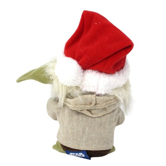 Star Wars Master Yoda Plush Toy Santa Hat Christmas Cane Comic Images 8" Stuffed - Picture 5 of 8